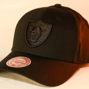 Mitchell & Ness 110 Raiders Cap In Black/white - FREE* Shipping