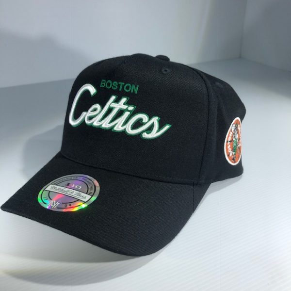 Mitchell & Ness Flexfit 110 NBA Boston Celtics Team Script Colour POP Snapback OSFA